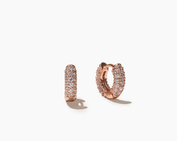 Pave The Way Minis in Rose Gold